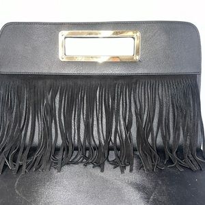 Women’s Black and Gold Clutch